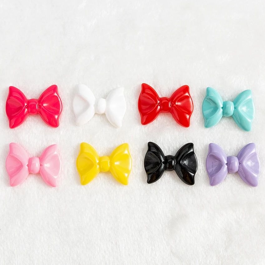 

24Pcs 36*27MM Bow Pendant Resin Charms For Necklace Pendant DIY Making