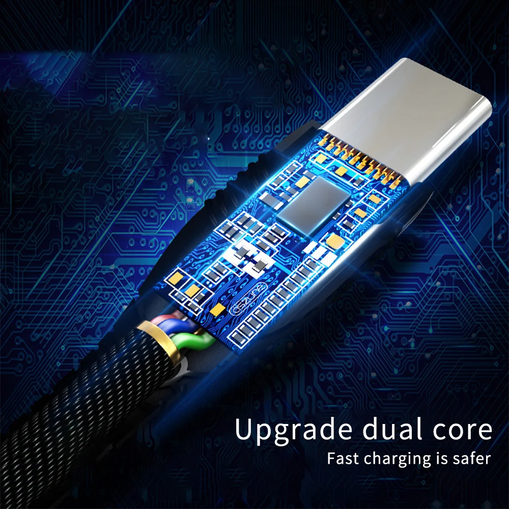 

5A LED USB Type C Cable For Huawei Samsung Xiaomi LED Mobile Phone USB C Wire Fast Charging Phone Charger USB-C Type-C Data Cord