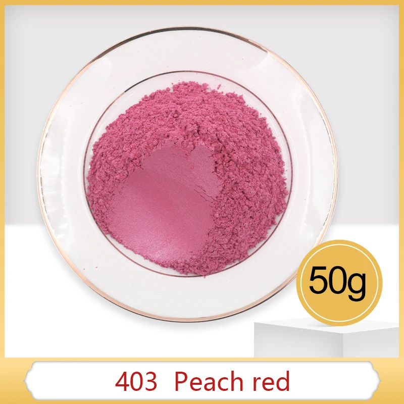 Персиковый Порошок с красным жемчугом пигмент порошок для рукоделия краситель
