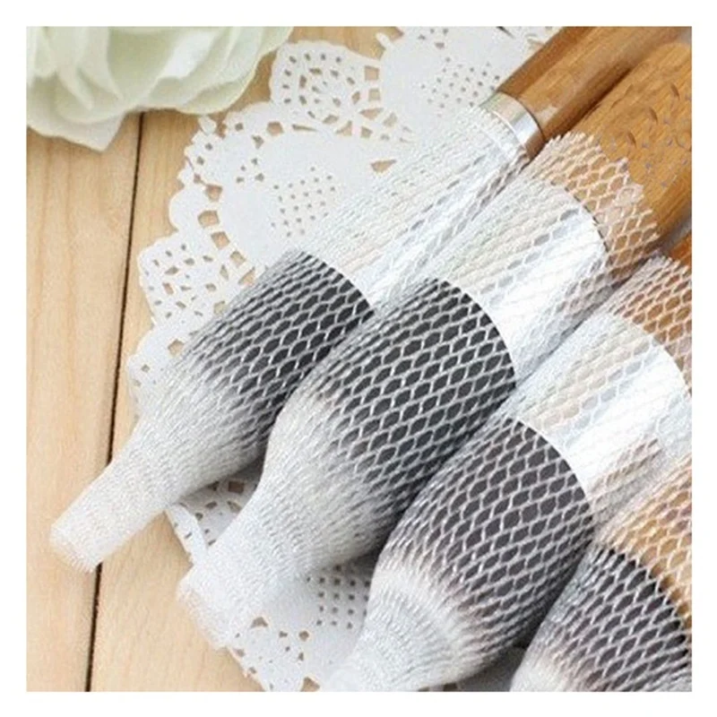 100 pcs Make Up Brush Pen Netting Cover Mesh Sheath Protectors Guards Protective cover Net (White) | Красота и здоровье