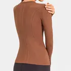 Nepoagym OCEAN женский бесшовный топ для йоги, супер мягкая рубашка с длинными рукавами, эластичные топы для тренировок, спортивная одежда для женщин, для занятий в тренажерном зале