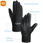 Зимние теплые перчатки Xiaomi для мужчин и женщин, противоскользящие ветрозащитные перчатки, дышащие перчатки для сенсорного экрана, спортивные лыжные перчатки для верховой езды