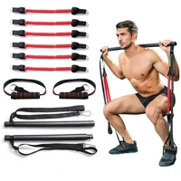 resistance band pilates stick gym exercise muscle power tension bar pilates bar home work out fitness equipment