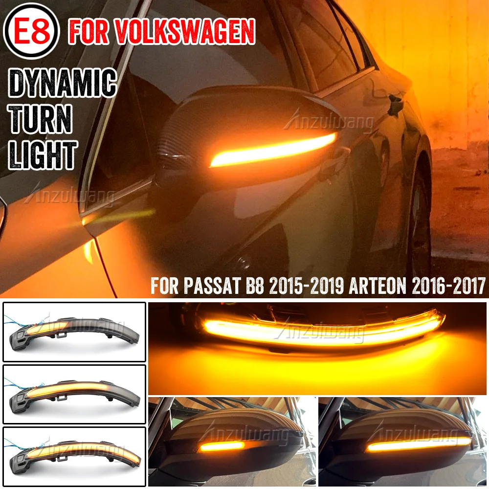 

Dynamic Blinker LED Turn Signal Light Mirror Indicator Sequential For VW Passat B8 Variant 2015 2016 2017 2018 2019 2020 Arteon