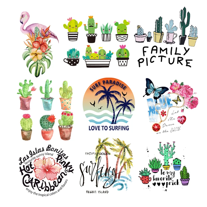 Термо переноска растений для одежды дерево цветок Мода Качество искусство