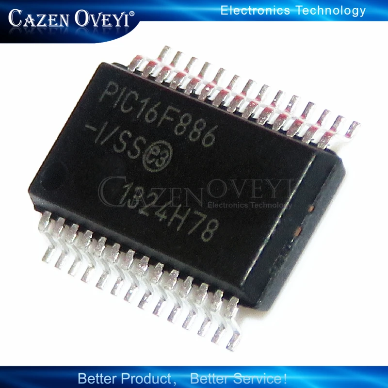 

2piece PIC16F886-I/SS PIC16F886 16F886 SSOP-28 new original In Stock