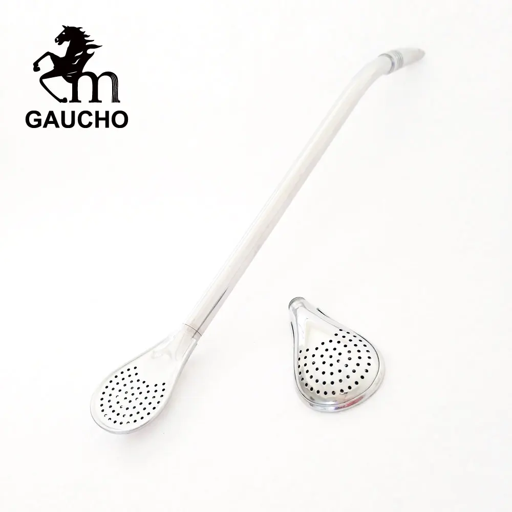 200 шт./лот Gaucho Yerba Mate Straw 22 см Съемный нержавеющий фильтр Bombilla Drink Smooth Easy Cleaning