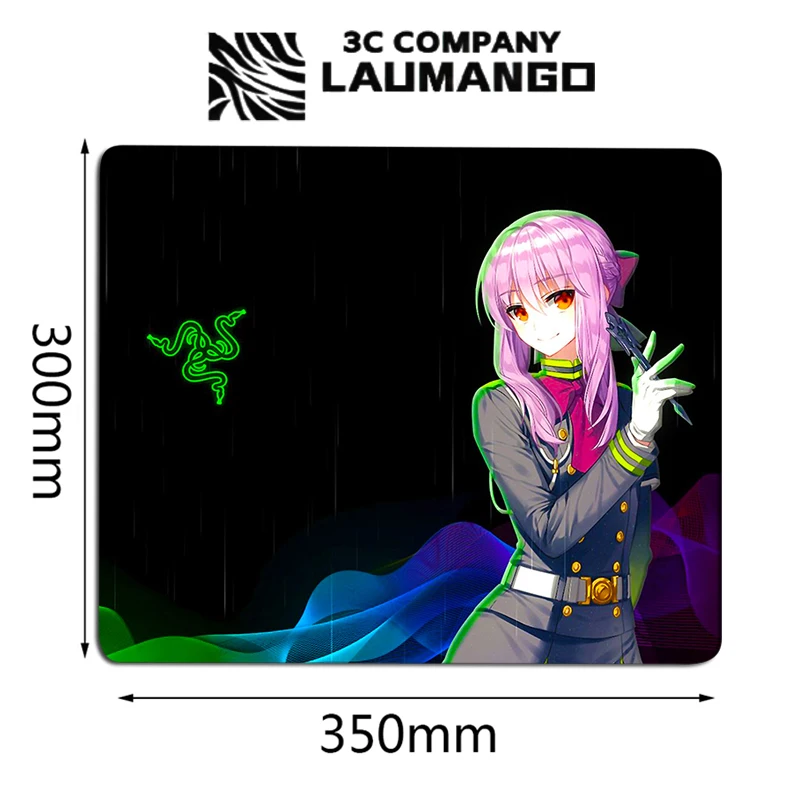 

Коврик для мышки Mausepad Razer, маленький коврик для мышки с аниме, коврик для мыши, Игровая клавиатура, Настольный коврик, аксессуары для ПК, ковр...