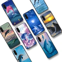 sea animal cute dolphin phone case for xiaomi 9 mi8 f1 9se 10lite note10lite mi8lite xiaomi mi 5x