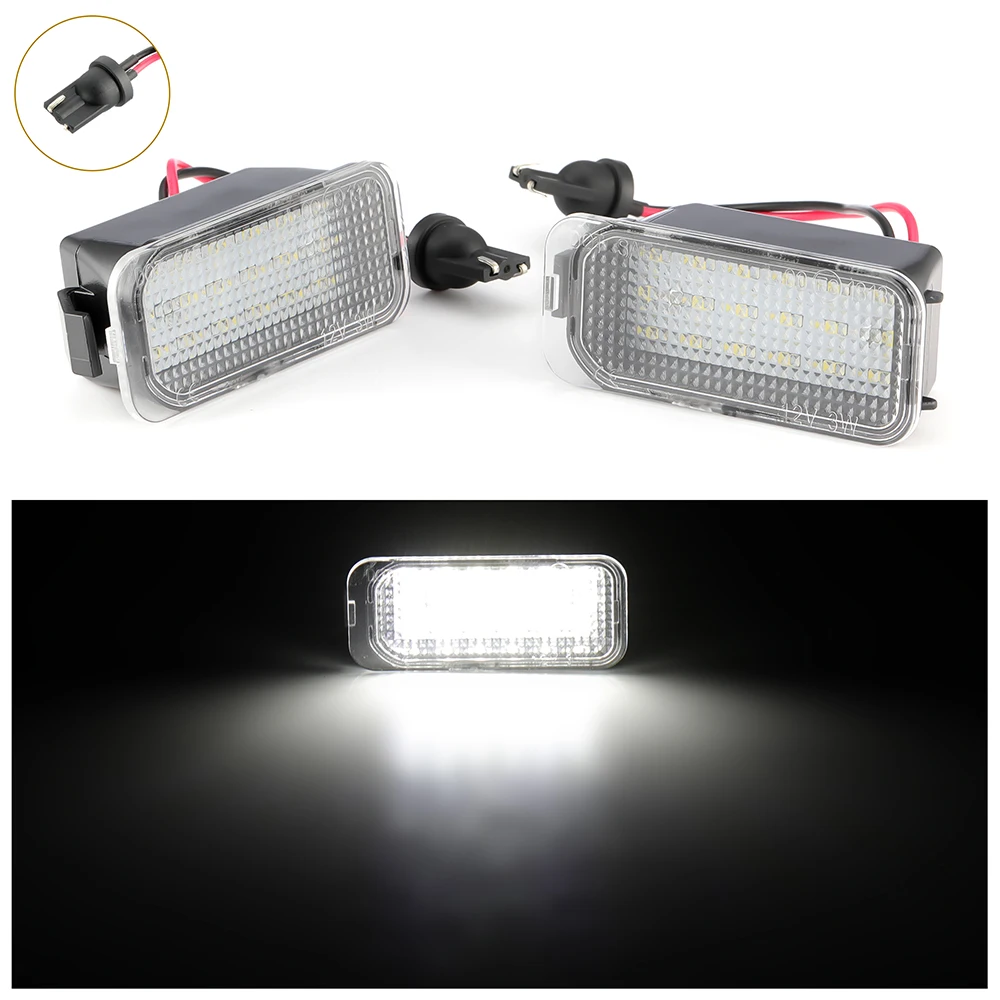 

2Pcs Car LED License Number Plate Light Lamps For Ford Edge WAGON CARGO VA KA + Expedition All New Ranger Auto Car-styling