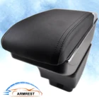 Подлокотник USB интерфейс коробка для хранения подлокотников из искусственной кожи центральная консоль контейнер ясень лоток Pad для Skoda Fabia 2 2008 - 2013 (5J)