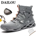 Новинка 2022, рабочие защитные ботинки, зимняя обувь, рабочие ботинки, безопасная обувь, мужские рабочие кроссовки, мужская обувь со стальным носком, мужские ботинки