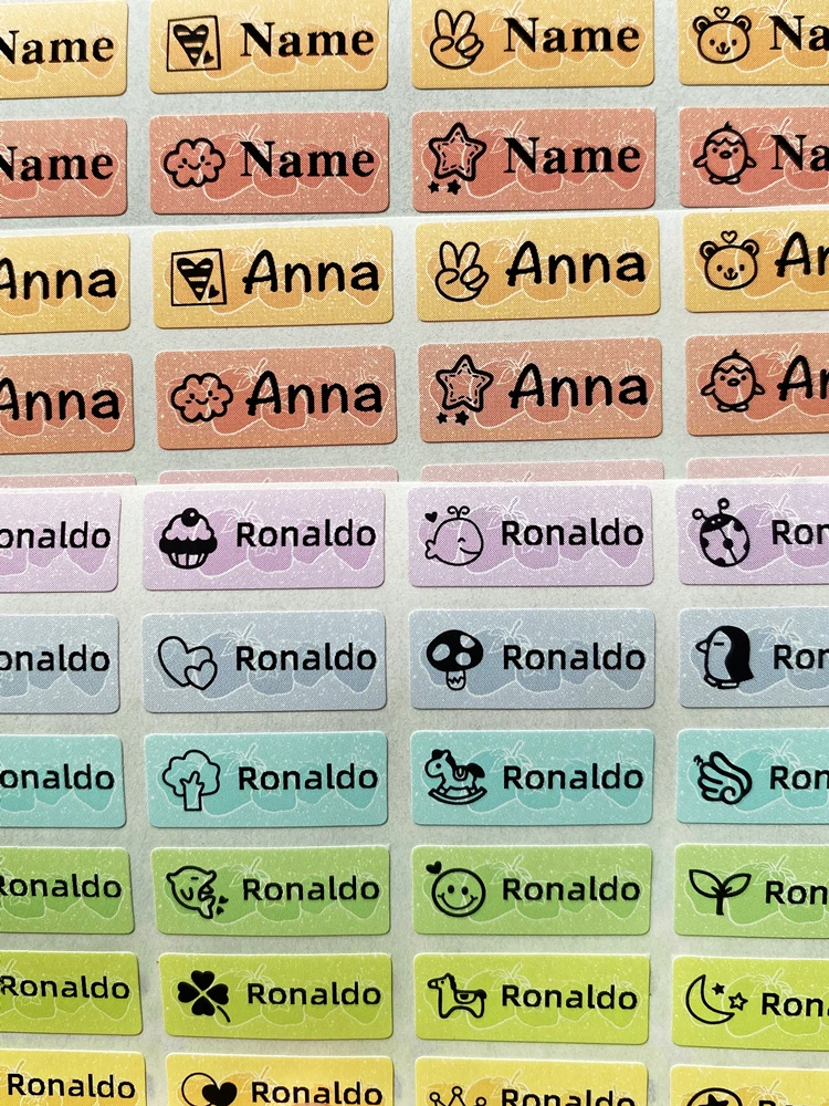 120 шт. S размеры именной ярлык стикер на заказ наклейки Водонепроницаемый