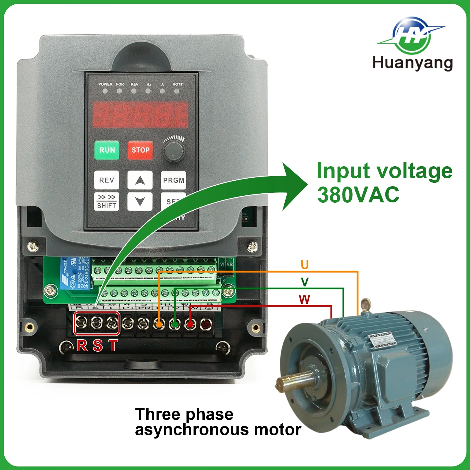 HUANYANG VFD привод 0 75 кВт 380 В шпиндель Инвертор преобразователь частоты и