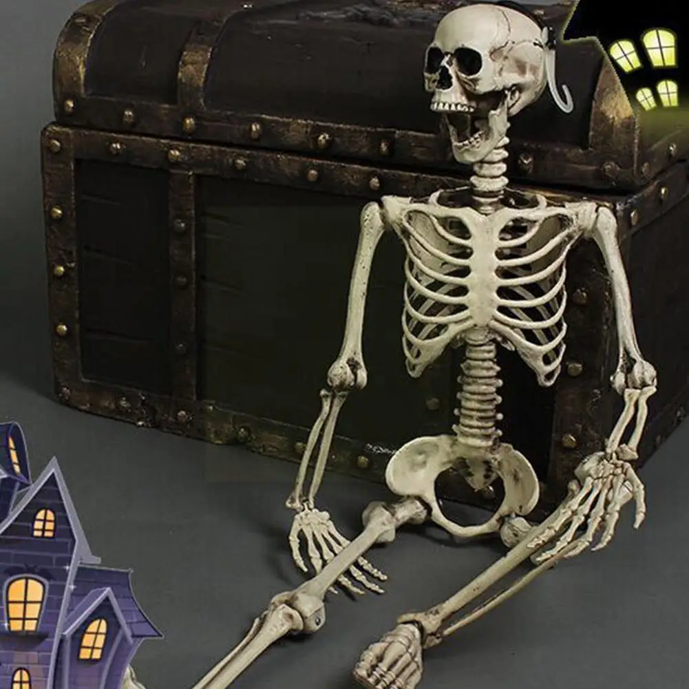 

Halloween Decoration 90cm Skull Skeleton Ornaments Halloween Party Ornaments House Props Home Skeleton Decoration Haunted I5X9