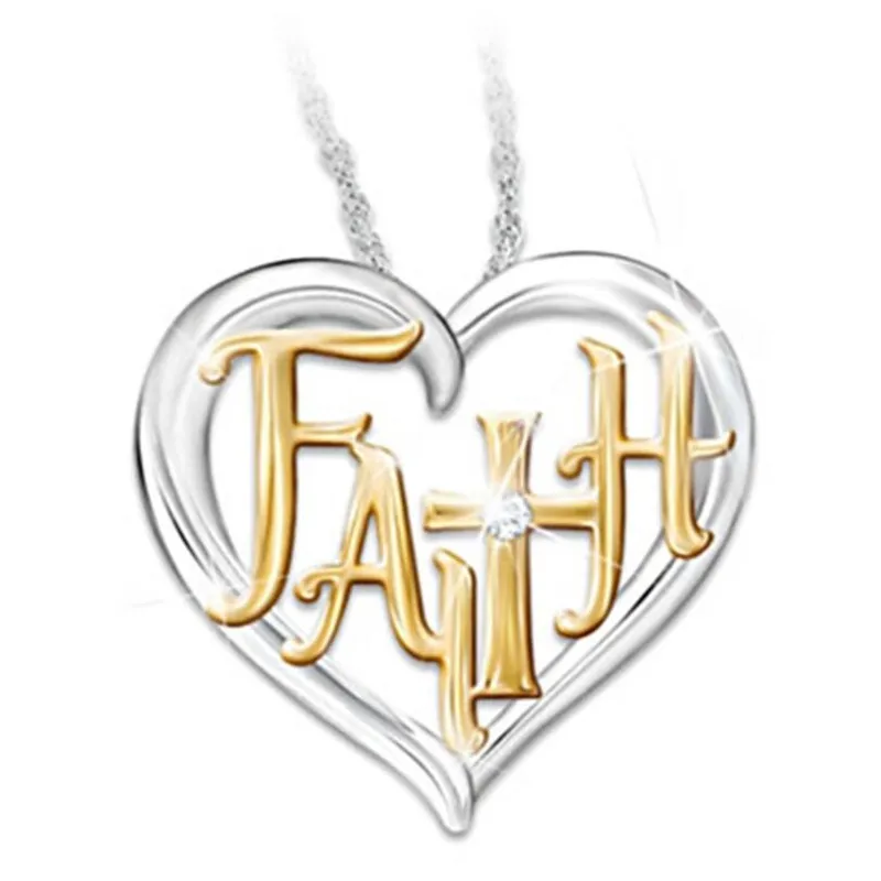 

Fashion Style Cross Love Letter Necklace Pendant for Women's Wedding Banquet Jewelry Mother's Day Pendant Gift Wholesale