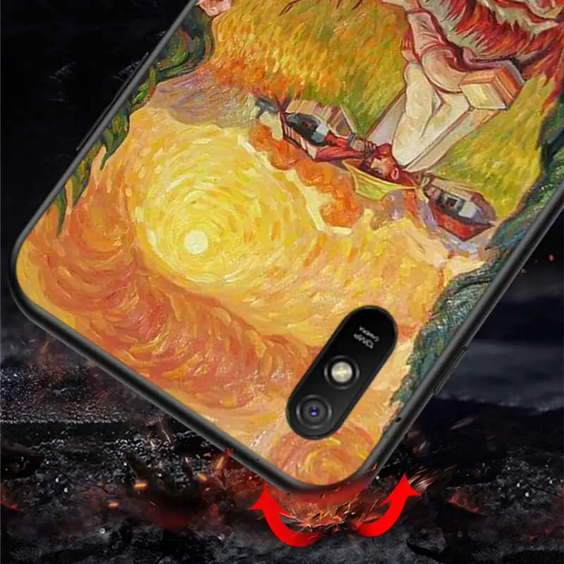 

Van Gogh Oil Painting thin For Xiaomi Redmi K30 Ultra 10X 9C 9A 9 Prime GO K20 8A 8 7A 7 S2 6A 6 5 4X Pro 5G Black Phone Case