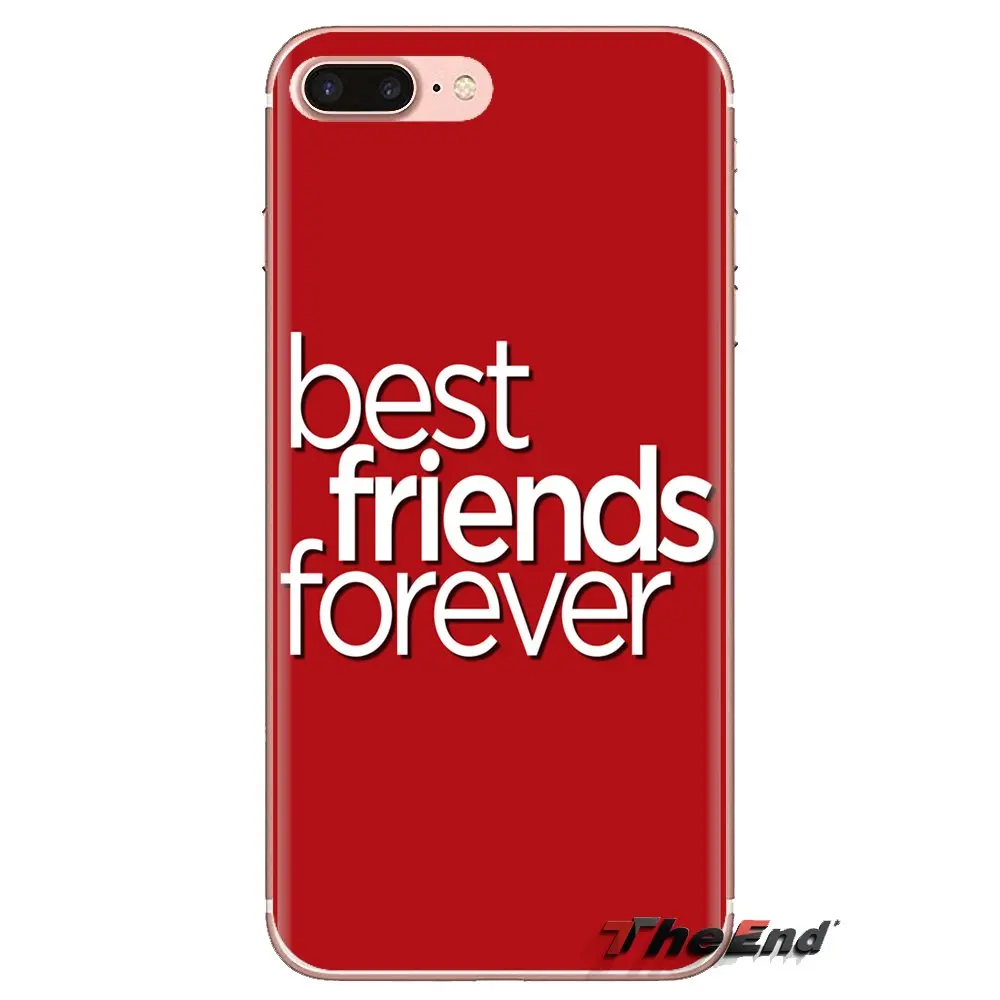 Silicone Phone Bag Case For Xiaomi Redmi 4 3 3S Pro Mi3 Mi4 Mi4i Mi4C Mi5 Mi5S Mi Max Note 2 quotes best friends forever bff |