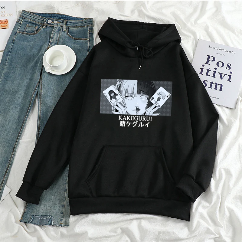 

Kawaii Hot Japanese Anime Kakegurui Hoodies Men Harajuku Funny Cartoon Graphic Hoody Hip Hop Tops Sweatshirts Male