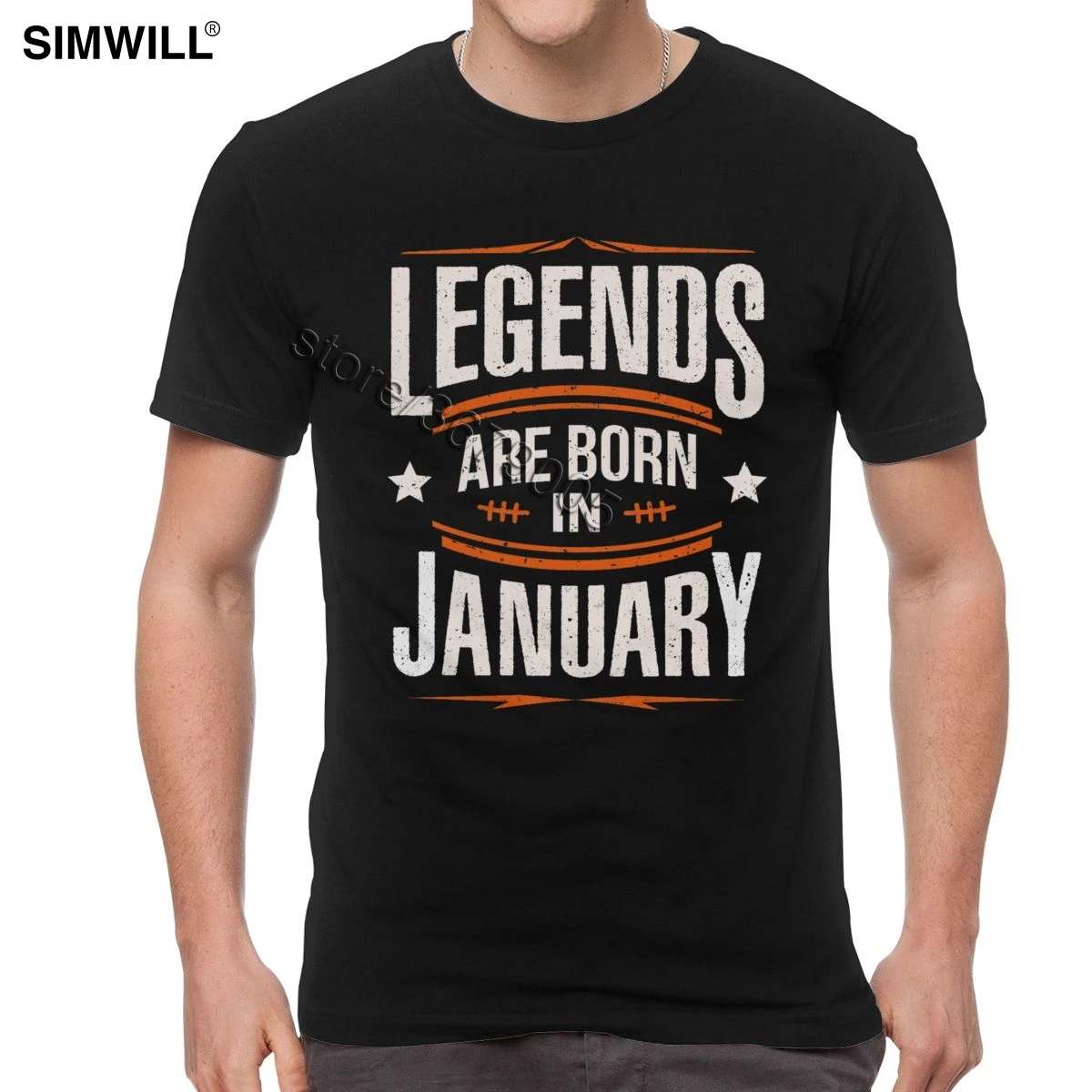 

Vintage Legends Are Born In January T Shirt Men Cotton Birthday Gift Idea Tee Short Sleeves Casual Summer T-Shirt Oversized Tops