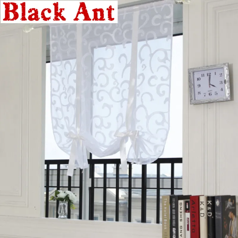 Римские шторы кухонные занавески для окна балкона подъемный дизайн прозрачная