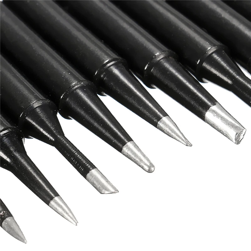 

10Pcs/Lot Lead-free 900M T Screwdriver Soldering Iron Tips Set For Hakko 936/937/928 Station Welding Head Rework Tool Kits