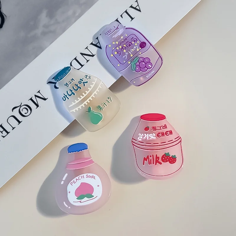 

Cartoon drink style hair clip frosted side clip cute girl student hair accessories