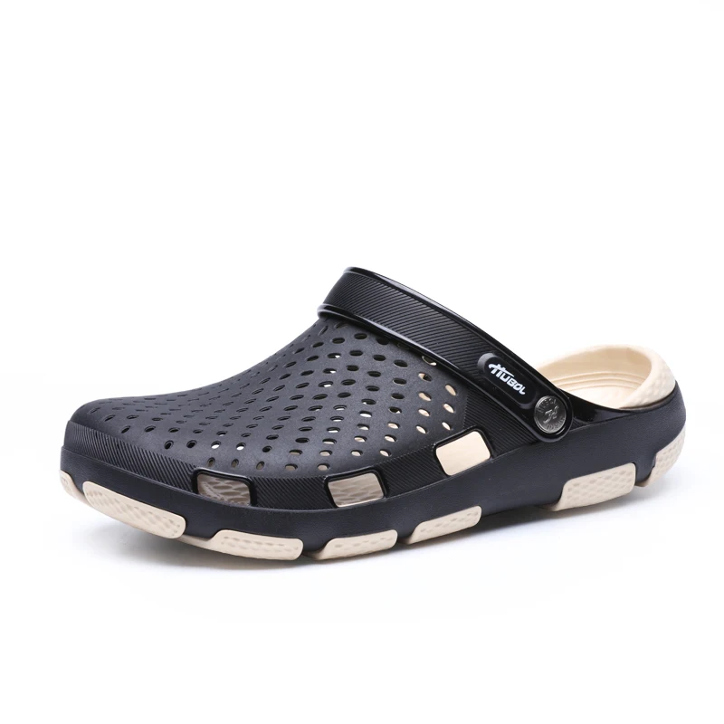 Мужские сандалии для бассейна удобная пляжная обувь без застежки повседневные