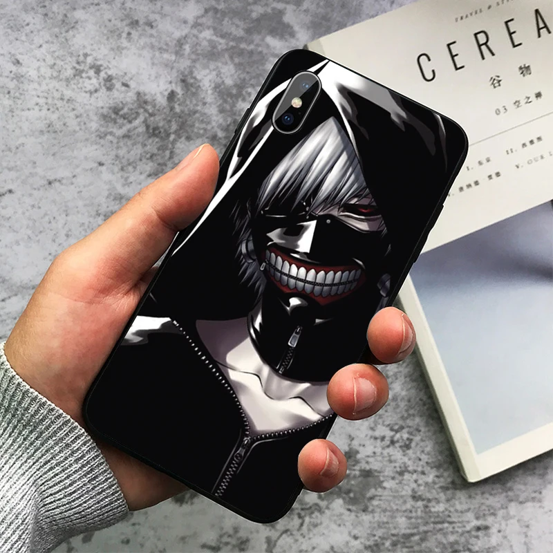 Анимация Токийский Гуль мягкий чехол для телефона из ТПУ iPhone 11 Pro Max X XS XR 8 7 6 5 s Plus