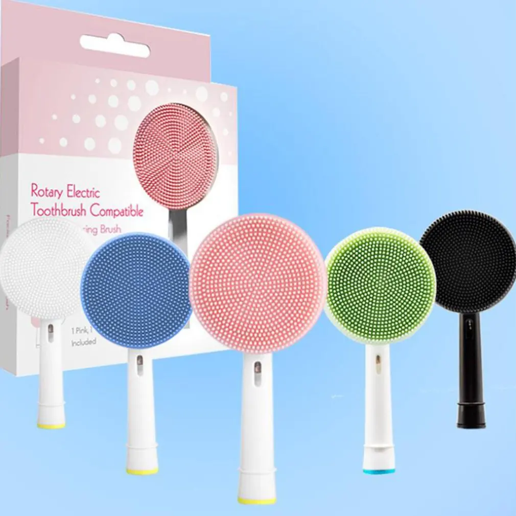 

Electric Toothbrush Silicone Face Wash Head Make-up Removal Cleaner Portable And Waterproof Wash Head