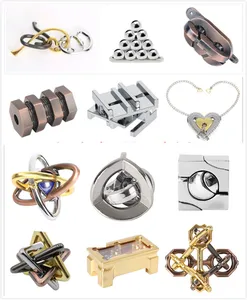 Литая игрушка kirsite в новом стиле, классический металлический IQ-тизер, литые пазлы, игра для игрушки для повышения IQ мозга для взрослых, детей, обучающие игрушки