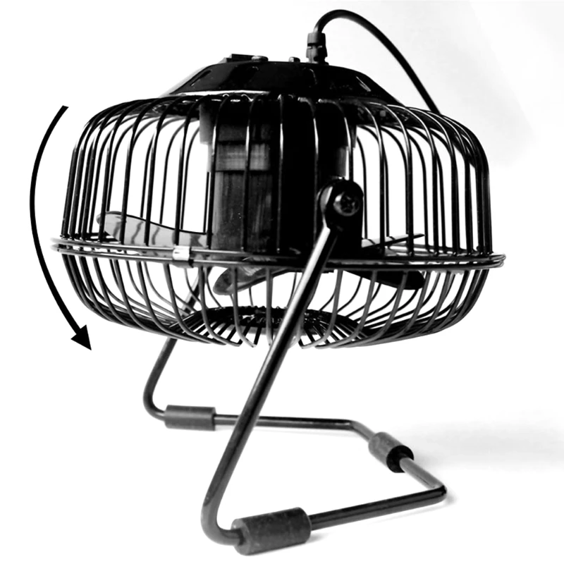 Настольный USB светодиодный вентилятор в режиме реального времени охлаждающий