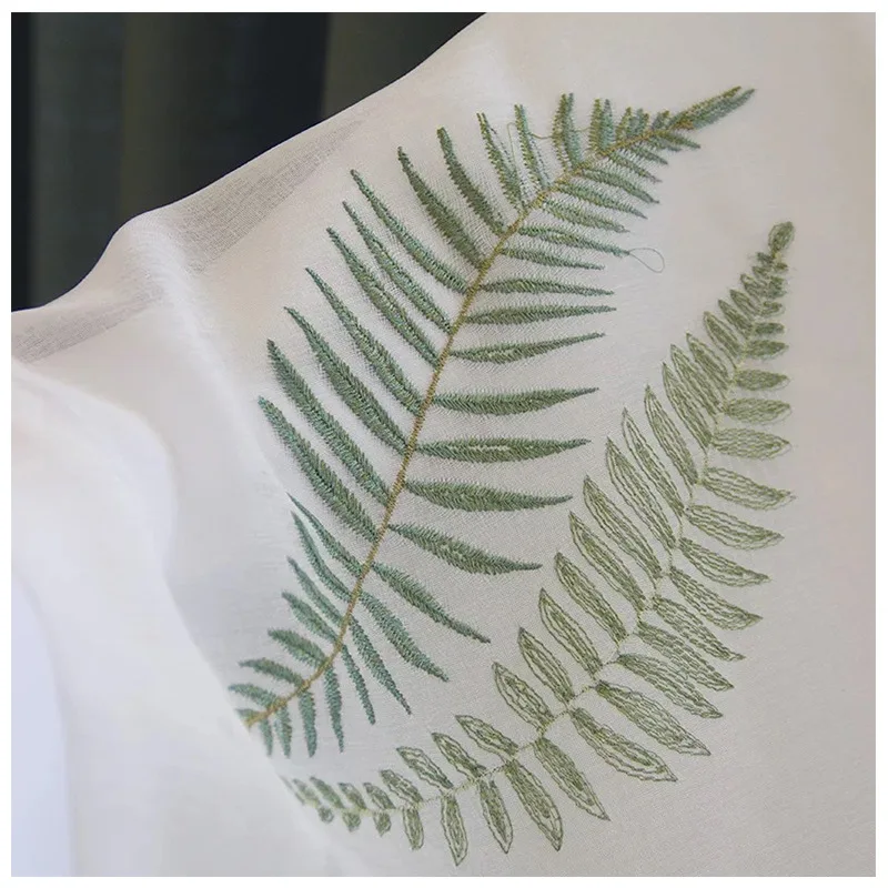 

Modern and Simple All-match Embroidery Screens Custom Screen Window Curtains for Living Room Bedroom