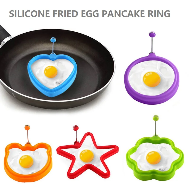 

UFO STYLE Silicone Fried Egg Pancake Ring Omelette Fried Egg Round Shaper Eggs Mold For Cooking Breakfast Pan Oven Kitchen