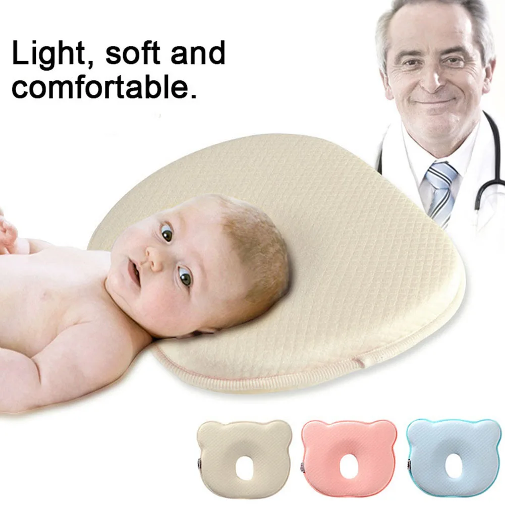 

Sleeping Support Positioning Cushion Baby Velvet Protection Toddler Soft Cute Cotton Infant Preventing Flat Head Pillow