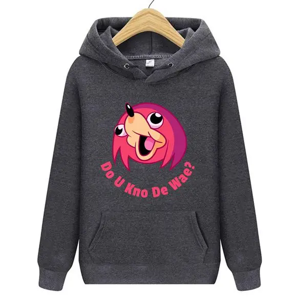 U Kno De Wae? Kawaii интернет меме мужские толстовки с капюшоном забавные Wae Ugandan Knuckles The Way