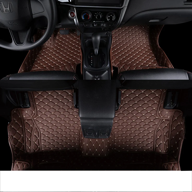 Lsrtw2017 кожаные автомобильные коврики в салон для honda city 2019 2018 2017 2016 2015 2014 2013 2012 2011 2010
