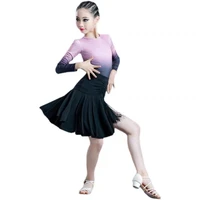 girls latin dance dress practice clothes competition performance clothes latin tassel skirt 2021 autumn winter new dancing dress