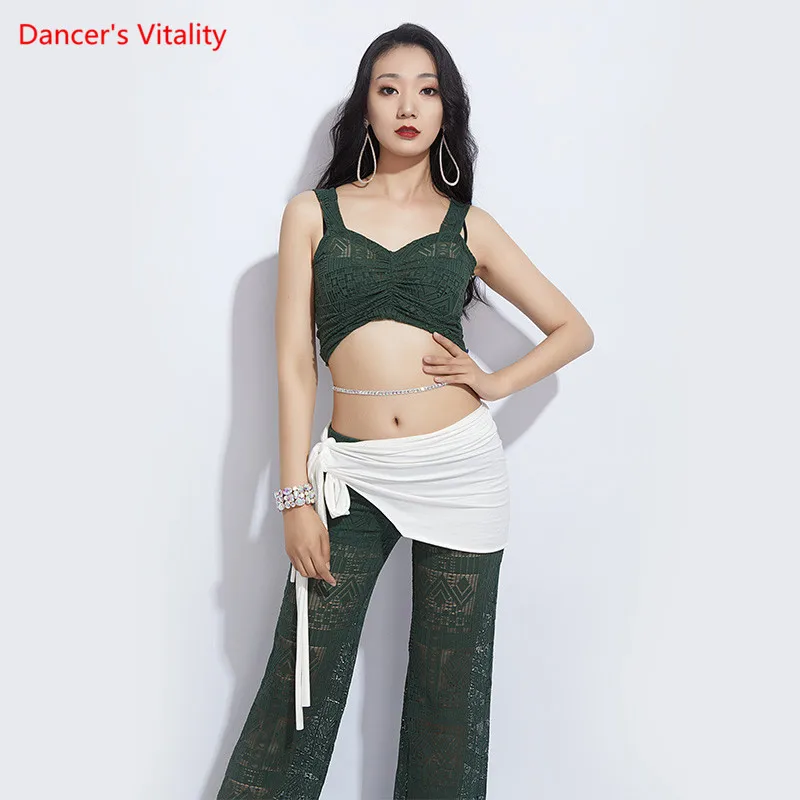 Летний кружевной комплект одежды для танца живота новая рубашка на подтяжках