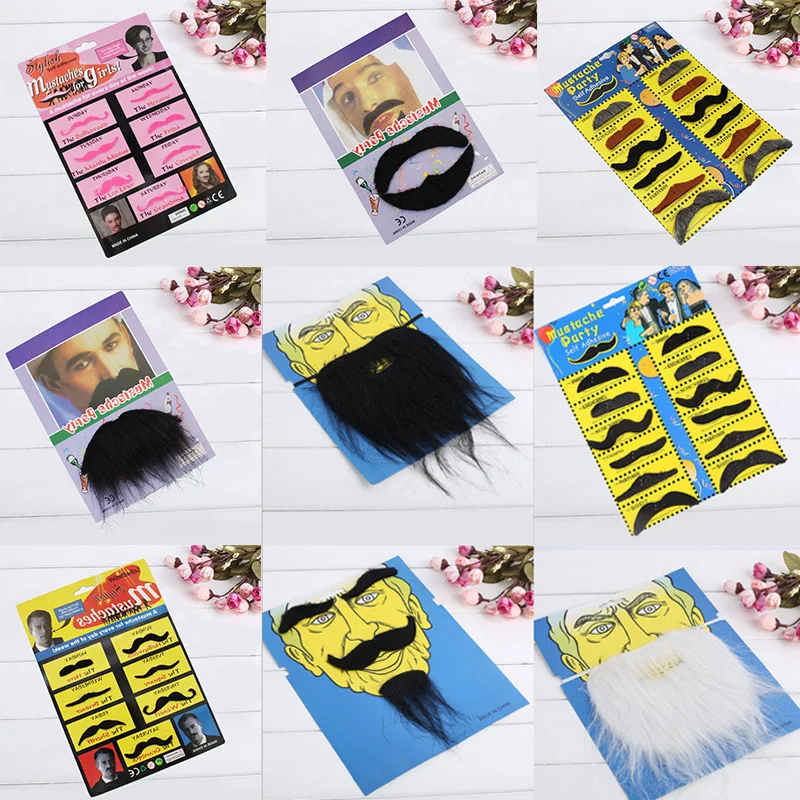 Реквизит для Хэллоуина искусственная борода самоклеющиеся взрослые детские