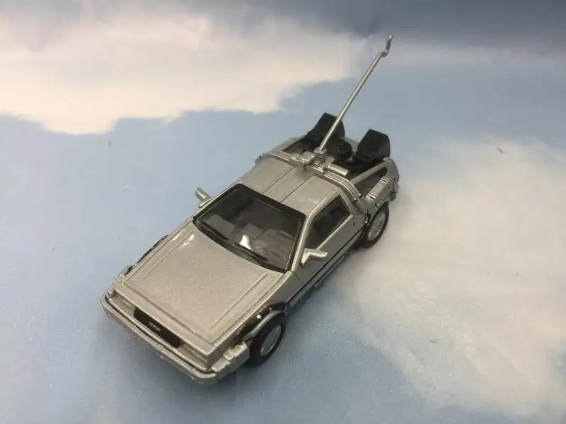 1/64 автомобиль 81 DELOREAN DMC 12 Назад в будущее фильм реальные езды металлические Литые