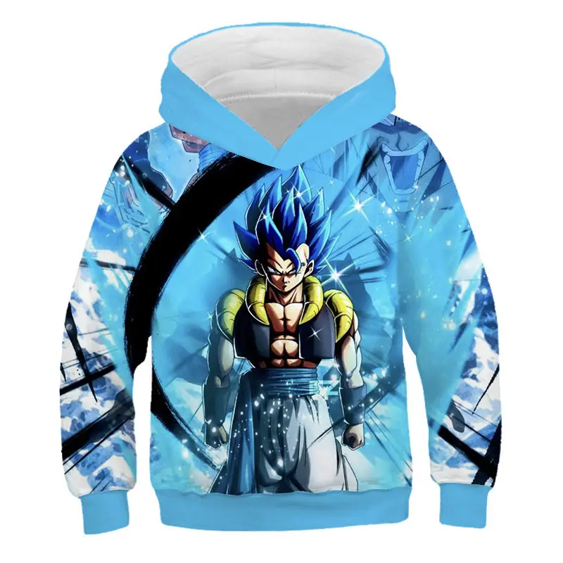 Японское аниме Dragon Ball Z Son Goku детские толстовки с 3D принтом Harajuku детские повседневные толстовки для мальчиков и девочек