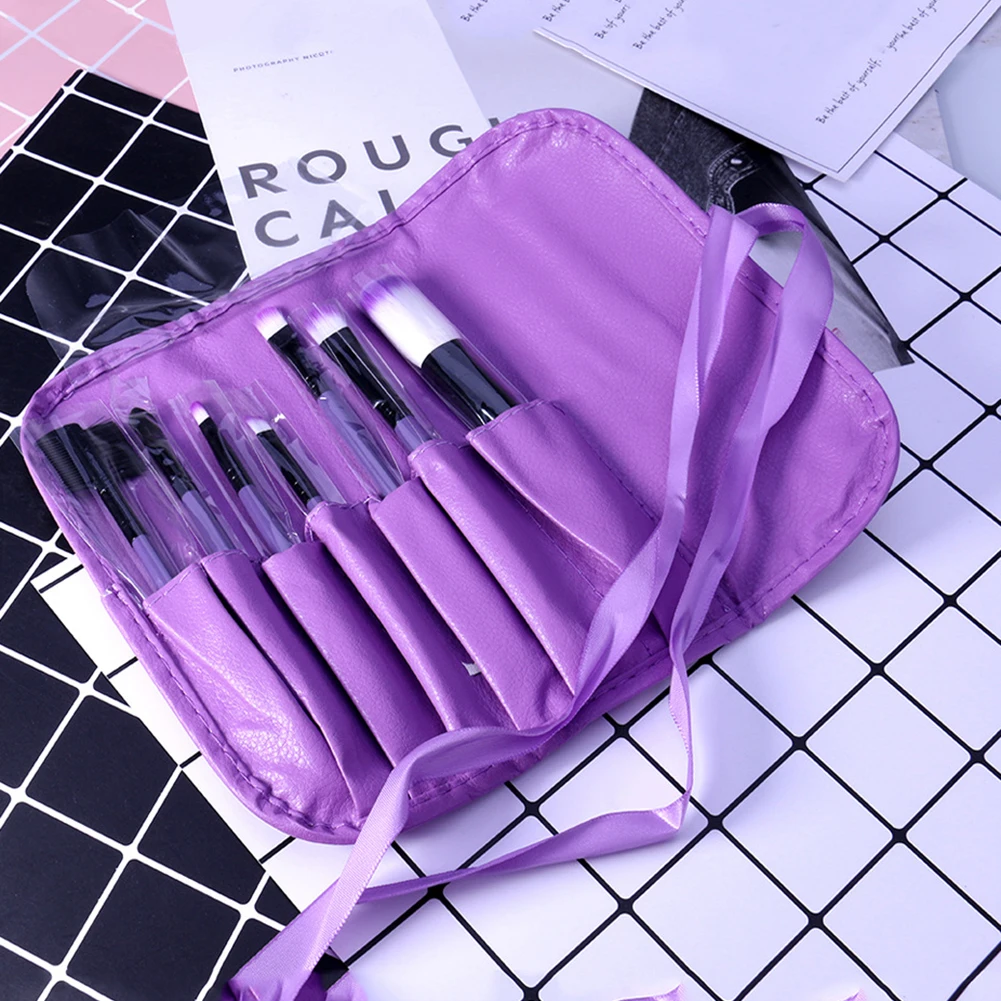 Hot 7pcs Soft Makeup Brushes Set Foundation Eyeshadow Base Powder Blush Blending Brush Cosmetic Tools Wholesale | Красота и здоровье