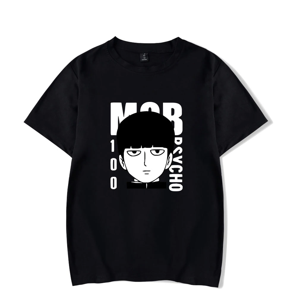 

Mob Psycho» («милый чудак» 100 футболка для мужчин и женщин Летнее стильное джинсовое платье с коротким рукавом в стиле кэжуал футболки Лидер прод...