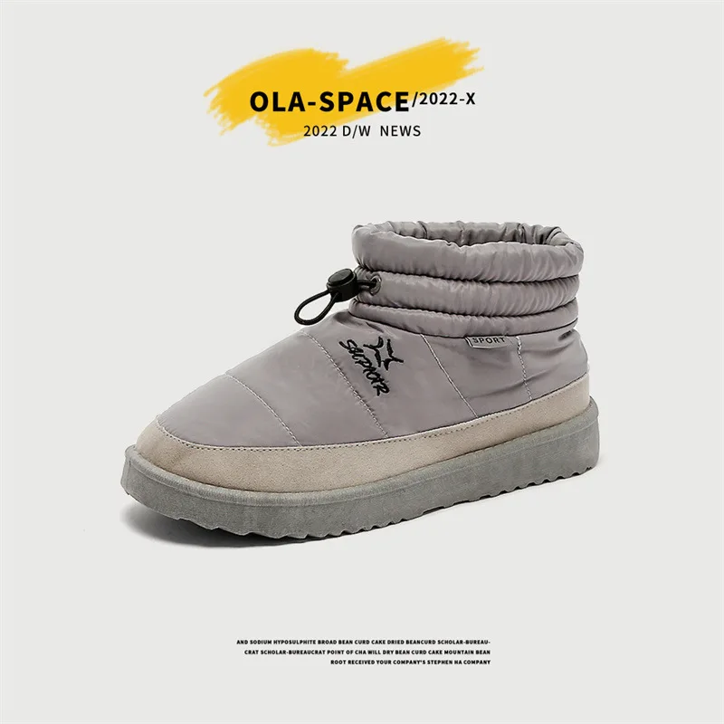 

Зимние ботинки для мужчин, мужская обувь с пуховым рукавом, бархатная теплая обувь, мужские Ботинки, Ботильоны, обувь для мужчин, ботинки на ...