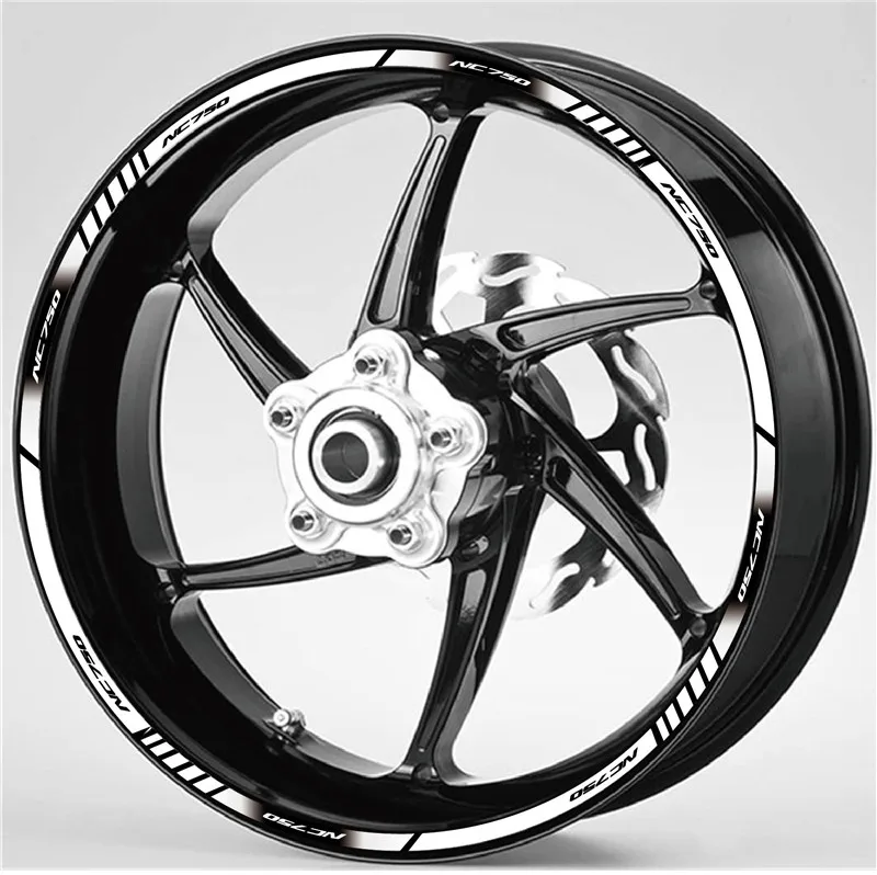 

High quality Motorcycle rim moto tyre Stickers inner wheel reflective decoration decals For HONDA NC750 nc 750
