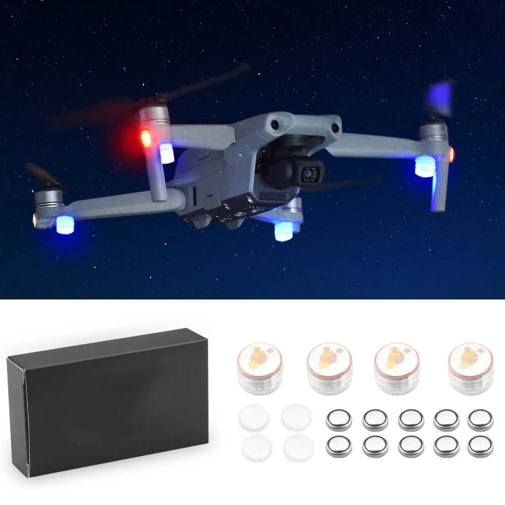 

4 шт., универсальный ночник для DJI Mavic Air 2 Mini Pro Spark Mavic 2 Pro Zoom Phantom 3 4