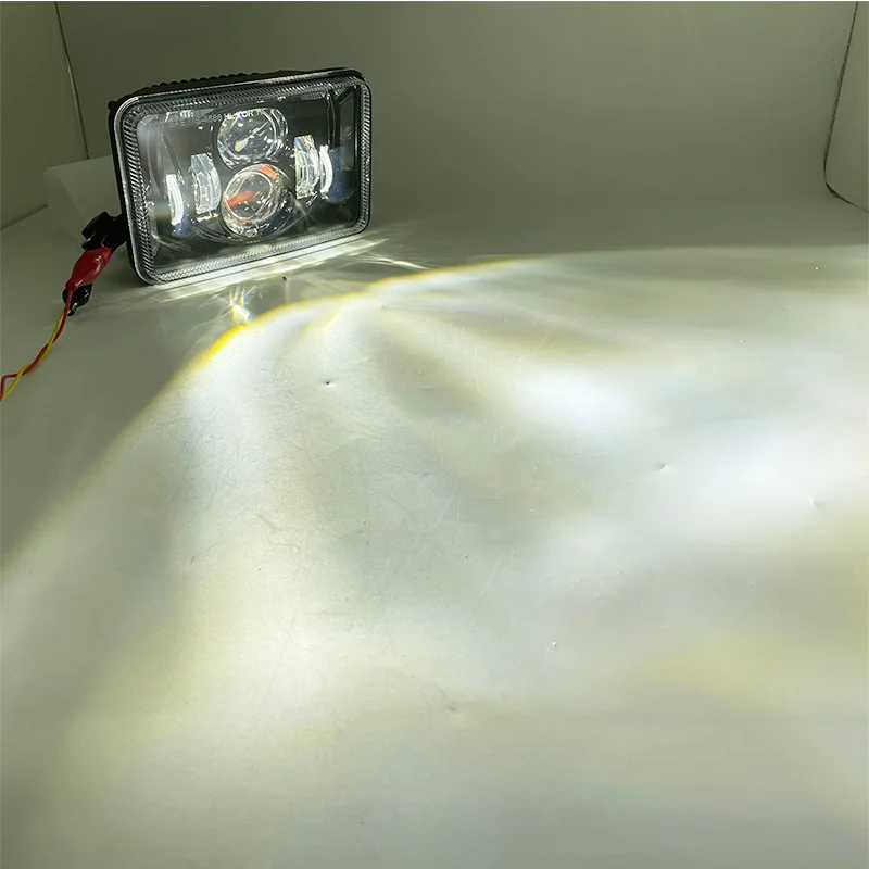 Прямоугольные светодиодные фары 4x6 дюймов с разъемом H4 H4651 H4652 H4656 H4666 H6545 проектор