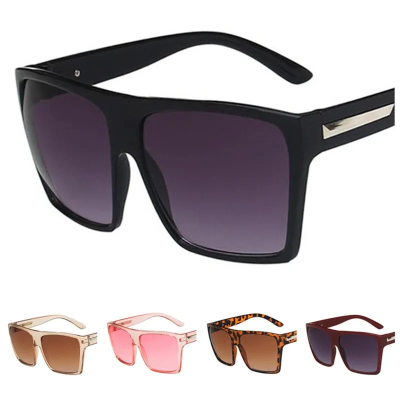 

2021 Fashion Sunglasses Oversize Frame Sun Glasse Goggles Anti-UV Spectacles Girls Square Eyeglasses Adumbral A++