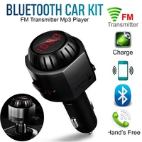 car mp3 bluetooth 4 2 hands free fm emitter player usb port tf card 3 5 voice frequency telephony mp3 player